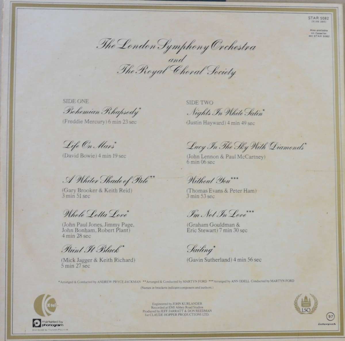 The London Symphony Orchestra Classic Rock Vinyl/LP