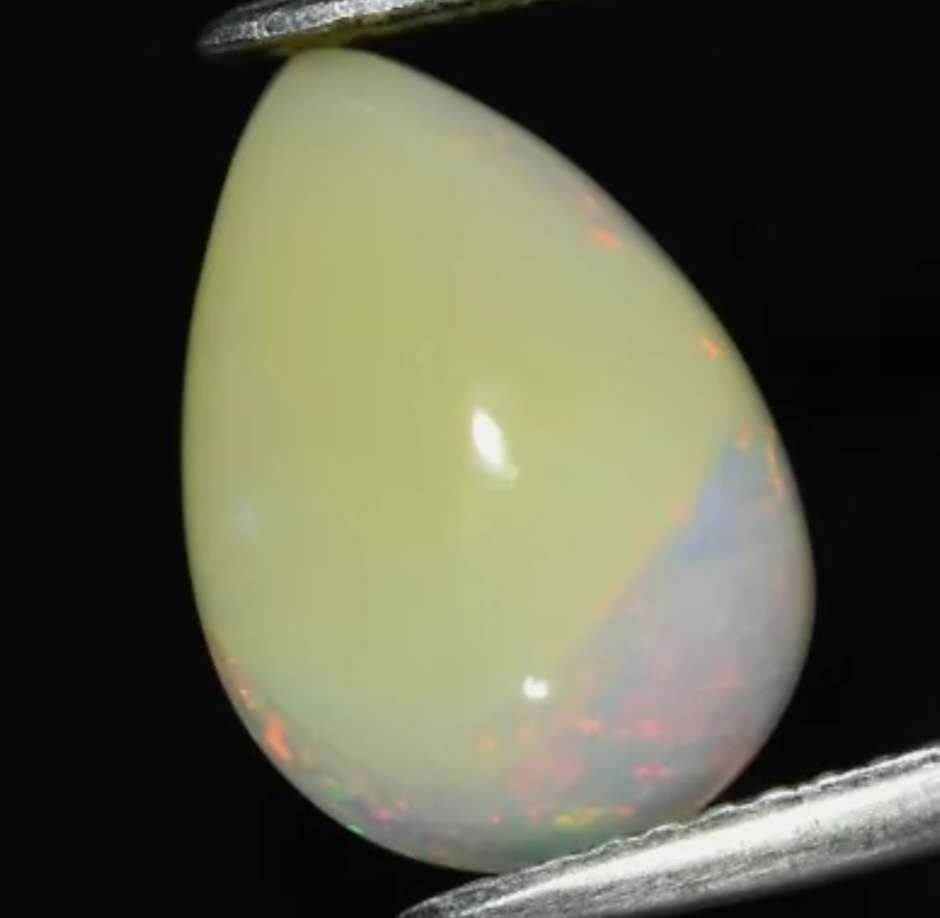 2.74ct Pear Natural Play of Colour Crystal Opal