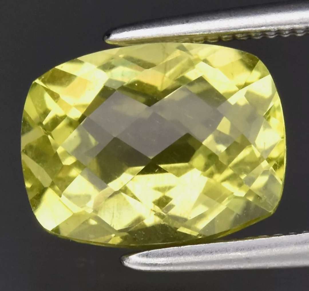 2.03ct 9.2x7.2mm Cushion Cut Natural Lemon Quartz