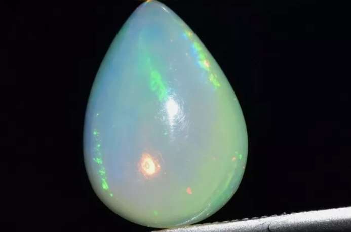 Stunning! 1.49ct Pear Cut Natural Play-of-Colour Crystal Opal