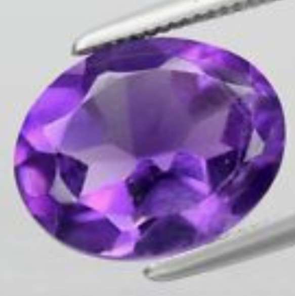 2.41ct Oval Cut Natural Purple Amethyst