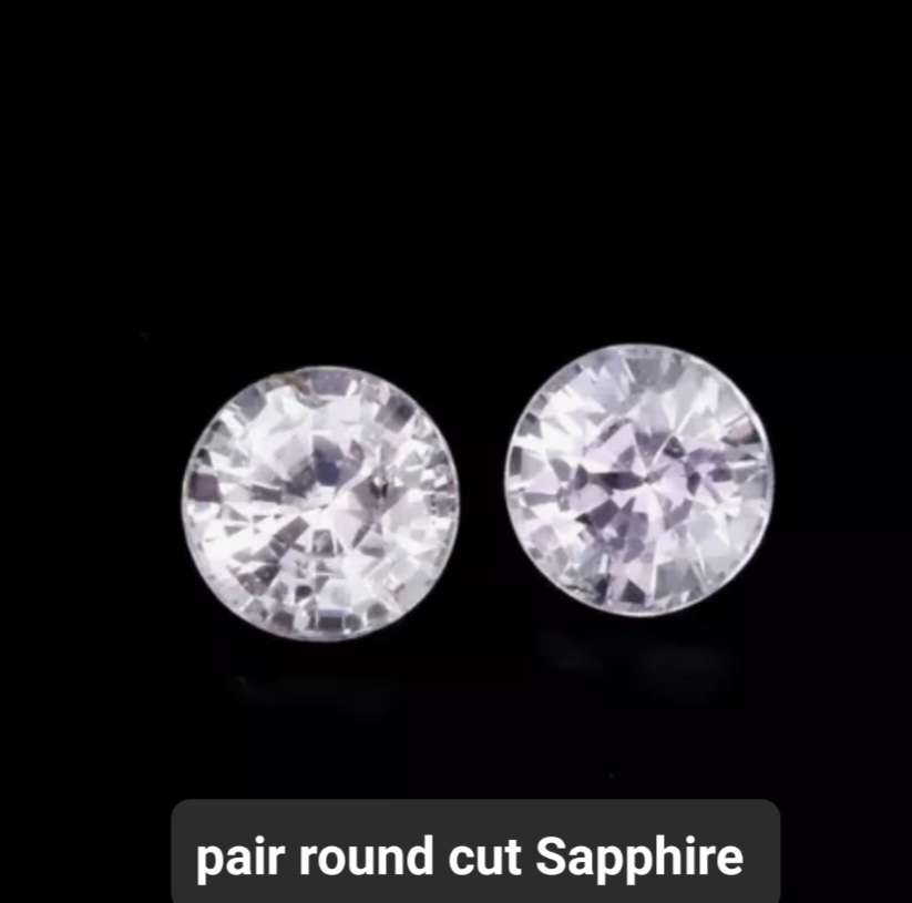 Round and Pear Cut Natural Sapphire lot