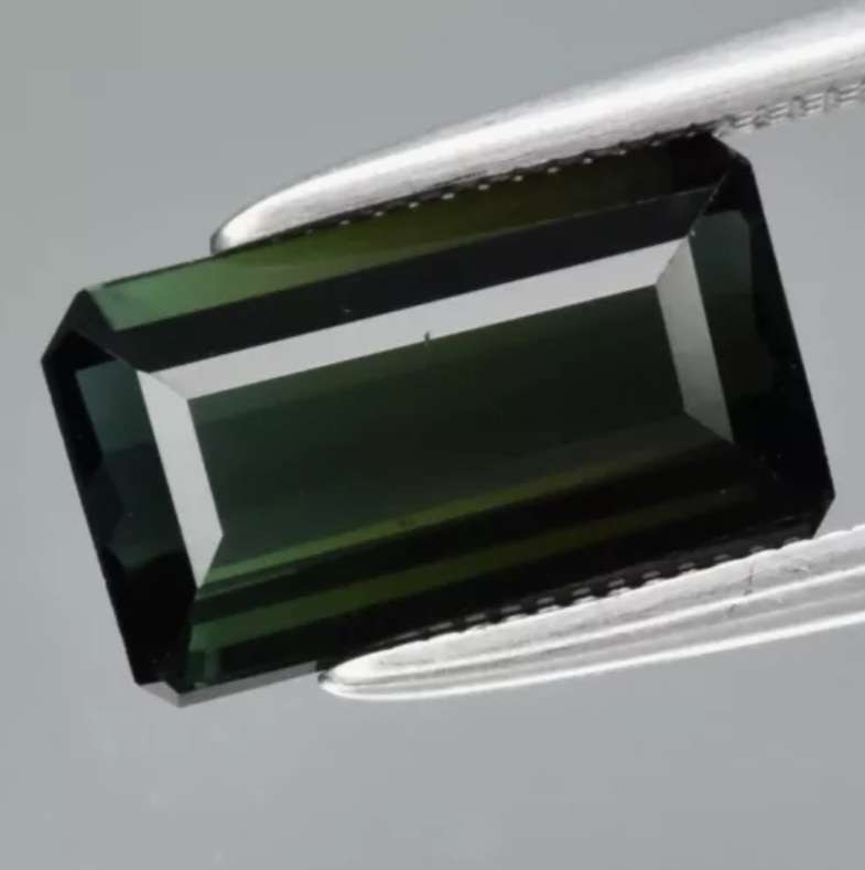 2.15ct Octagon Natural Unheated Green Tourmaline
