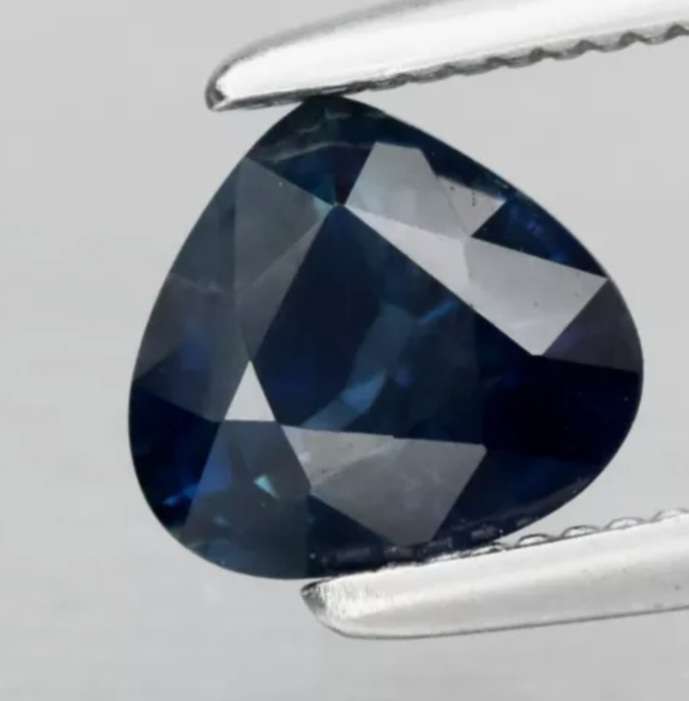Pear Cut Natural Greenish Blue Sapphire