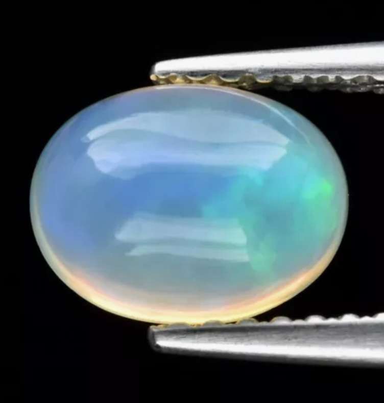 Oval Cut Natural Play-of-Colour Crystal Opal