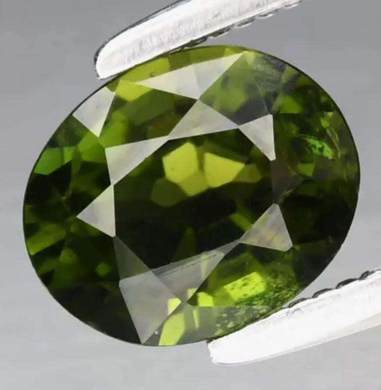 Natural Green Tourmaline Oval Cut