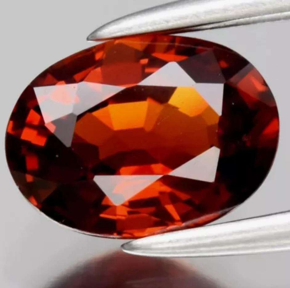 1.11ct Oval Cut Natural Orange Spessartite Garnet