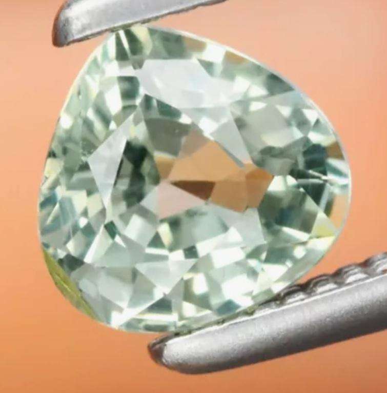 Natural Unheated Blue Green Sapphire Pear cut