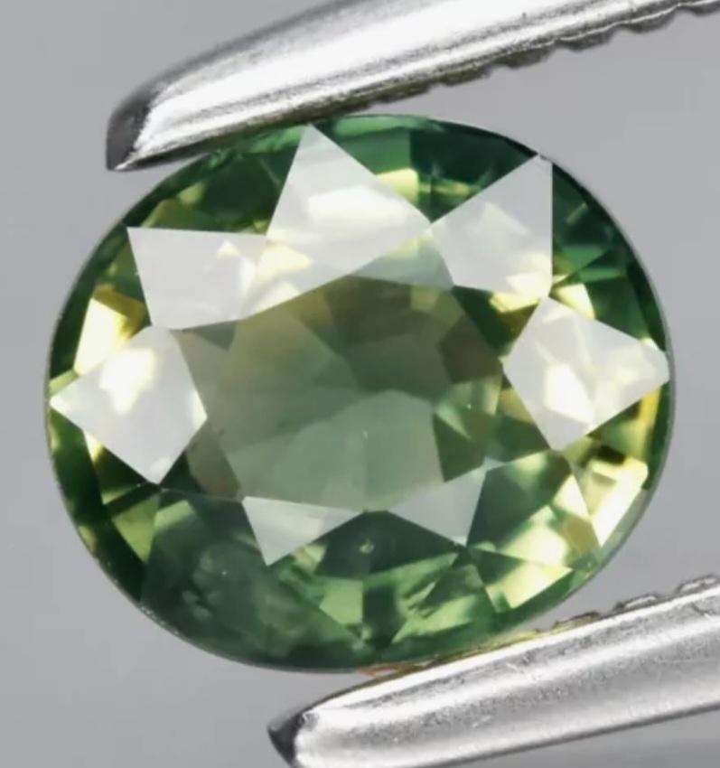 Natural Green Sapphire Oval cut