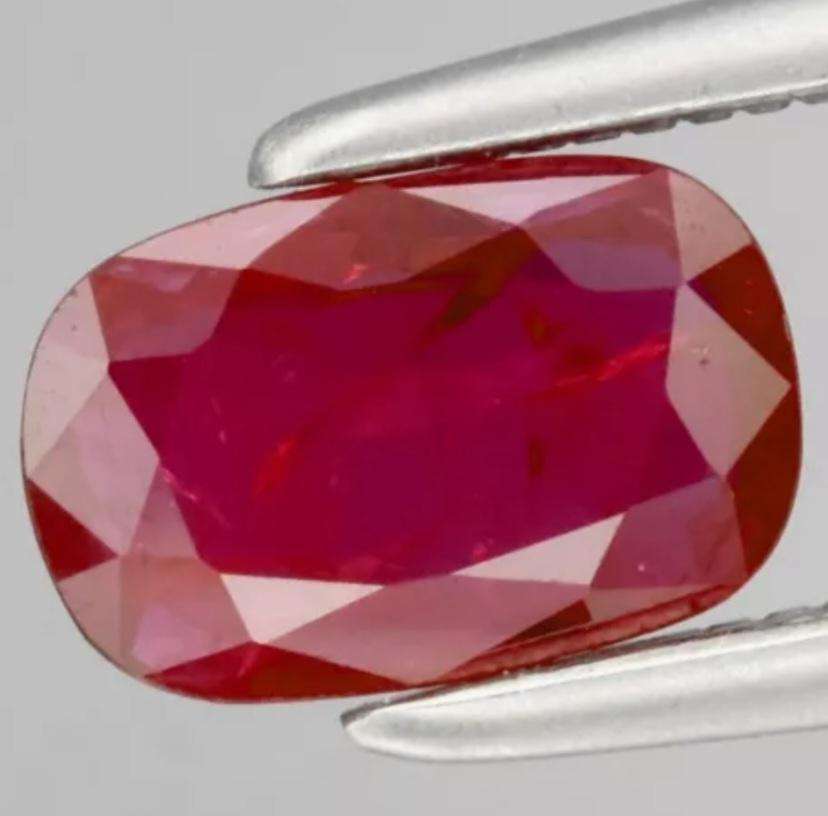 Beautiful Natural Cushion Cut Ruby