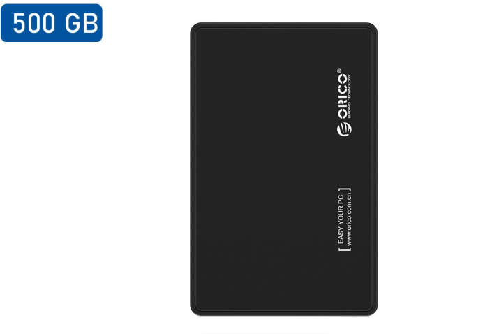 500GB Portable External Hard Drive - 2.5" USB3.0