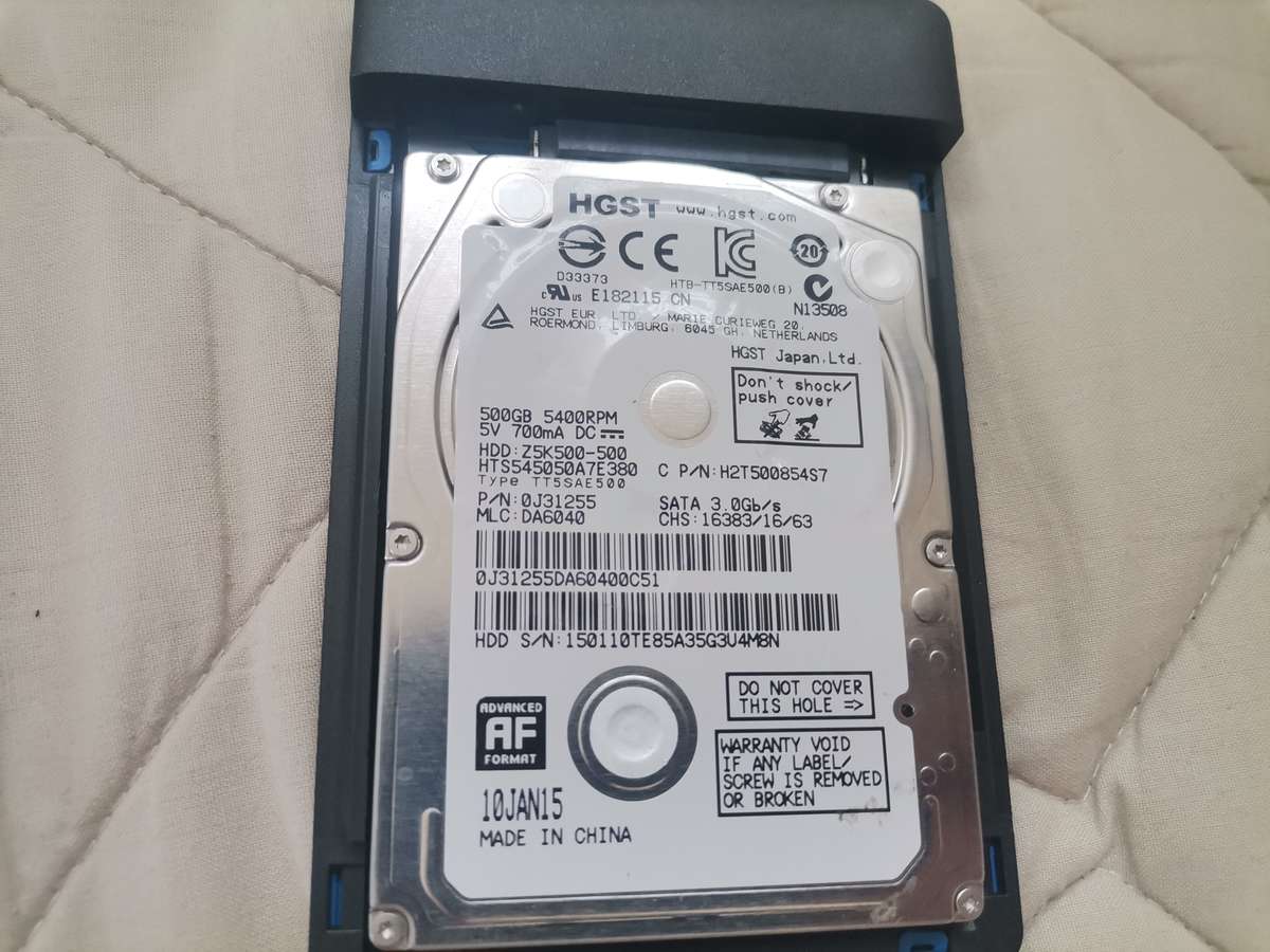 500GB Portable External Hard Drive - 2.5" USB3.0