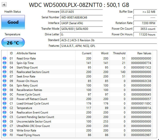500GB Portable External Hard Drive - 2.5" USB3.0