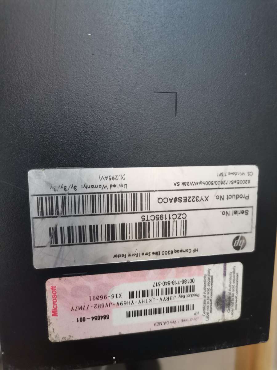 HP Compaq 8200 Elite Small Form Factor PC-Parts