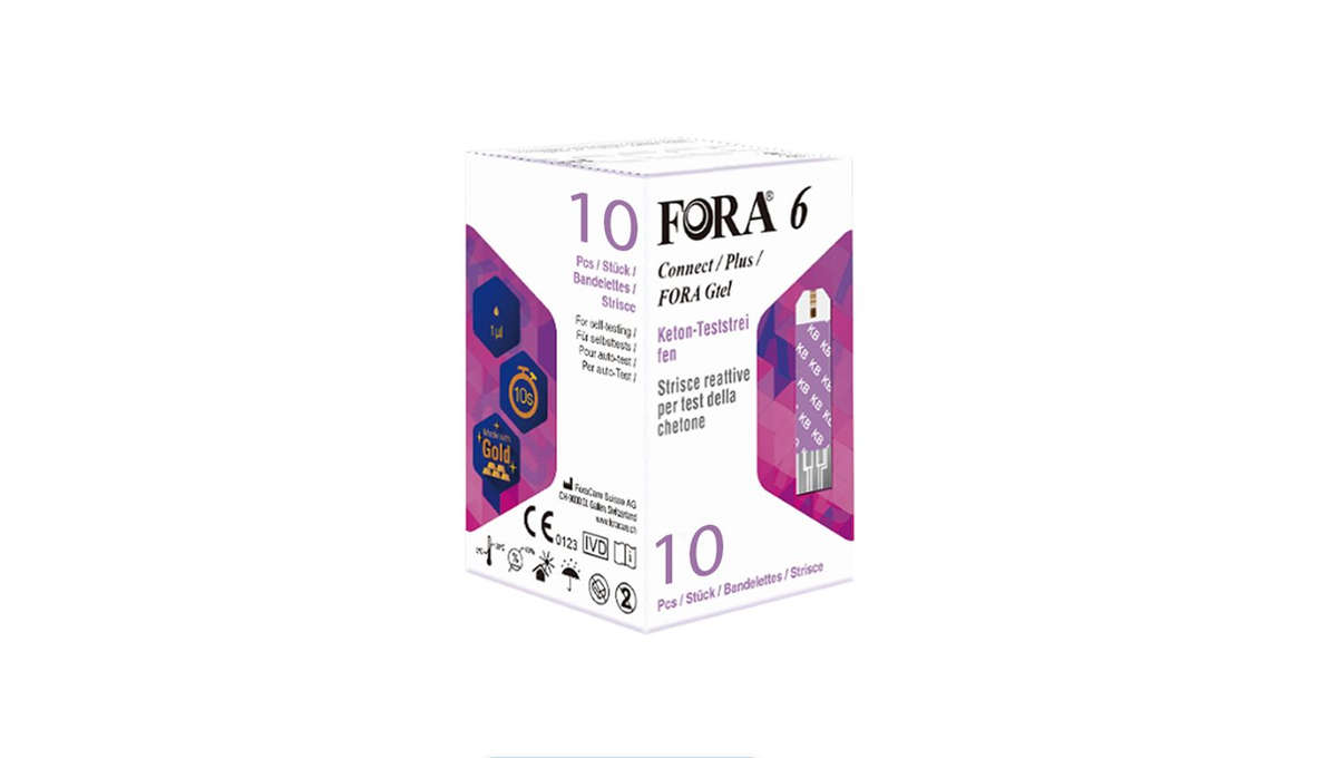 FORA 6 beta-Ketone test strips