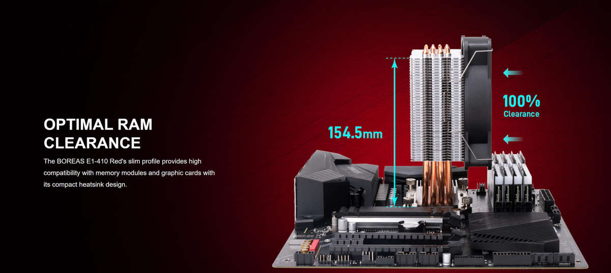 Gamdias BOREAS E1-410 RED Air Cooler