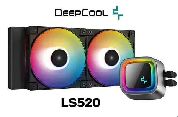 DeepCool LS520 240mm ARGB All-In-One Black Liquid CPU Cooler