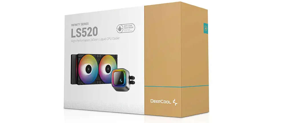 DeepCool LS520 240mm ARGB All-In-One Black Liquid CPU Cooler