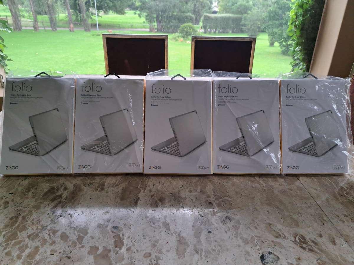 Zagg Keyboard & Cover for iPad Air 2 - Brand New in Original Master Carton (5-Pack)