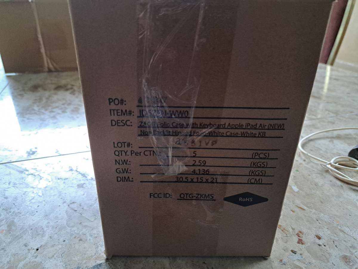 Zagg Keyboard & Cover for iPad Air 2 - Brand New in Original Master Carton (5-Pack)