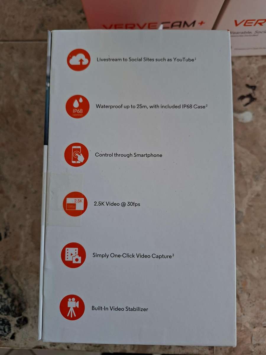 4 x  New Motorola  VerveCam+ - Auction Starting at R1.00 - No Reserve