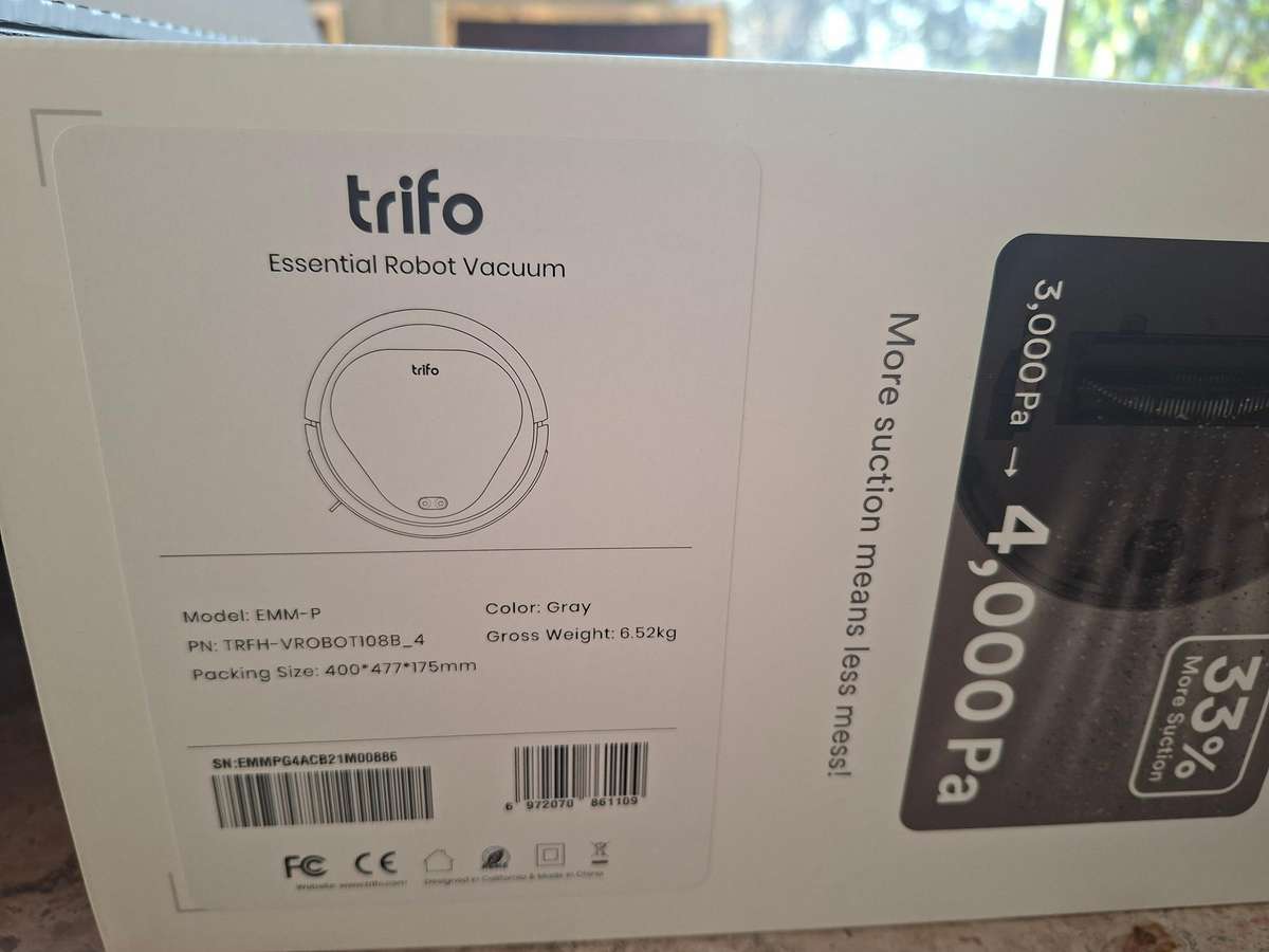 NEW Trifo Emma Robot Vacuum Cleaner  R1.00 NO RESERVE!