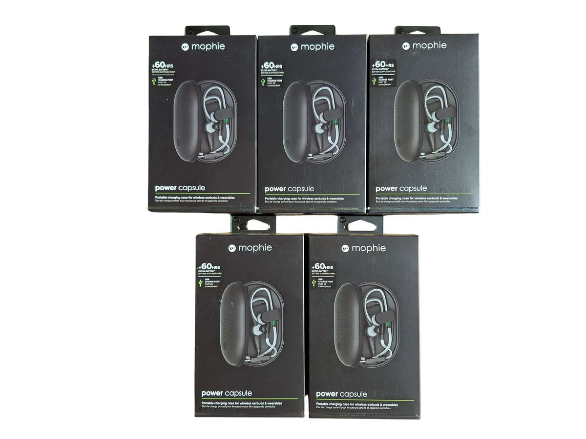 Mophie Power Capsule 1400mAh Travel Charging Case  5 Units (Brand New, Sealed in Master Carton