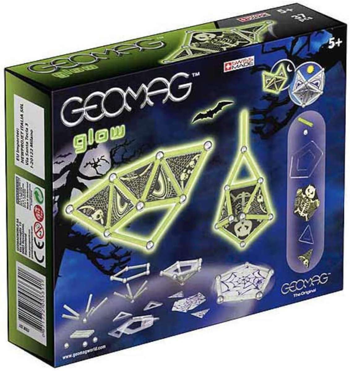 6x NEW Geomag Glow Fear Magnetic Construction Sets (37-Piece Each)  Direct from Manufacturer