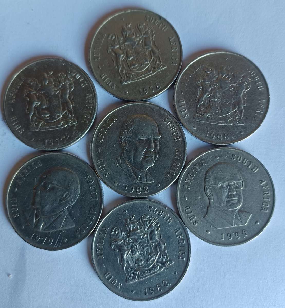 Old RSA one Rand Coins (7)