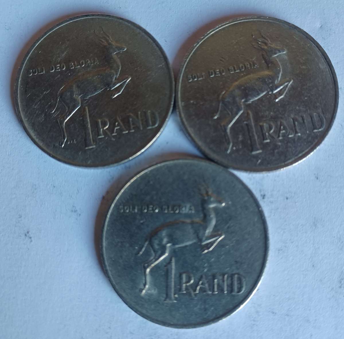 Old RSA one Rand Coins (3)