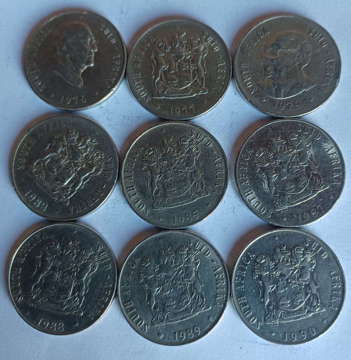Old RSA 50 Cent Coins (9)