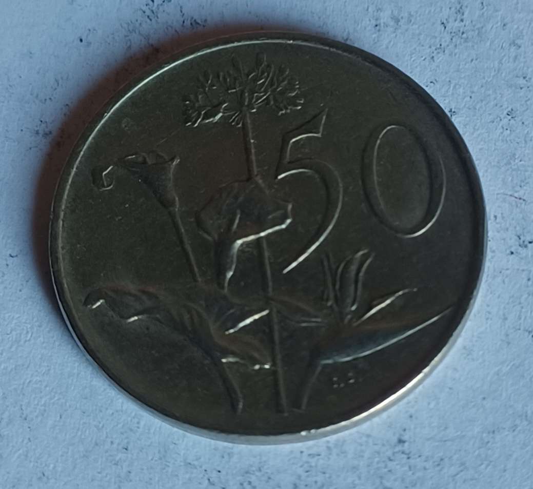 1987 RSA 50 Cent Coin