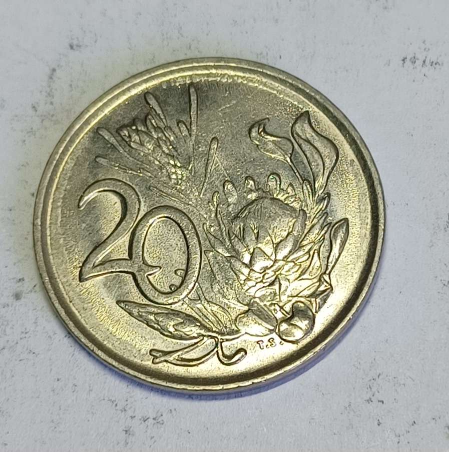 1989 RSA 20 Cent Coin