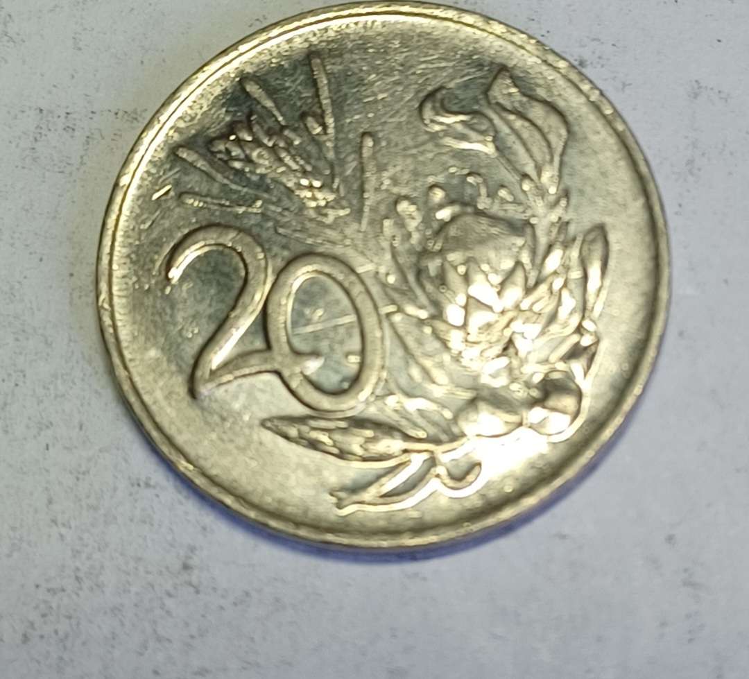 1990 RSA 20 Cent Coin