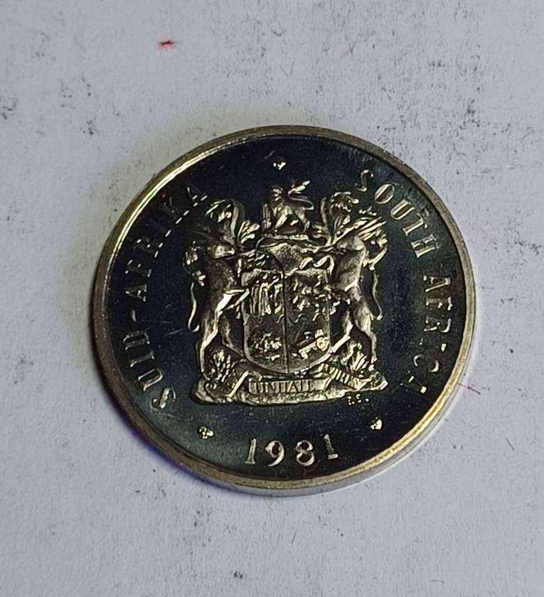 1981 RSA 20 Cent Coin (nickel proof coin)