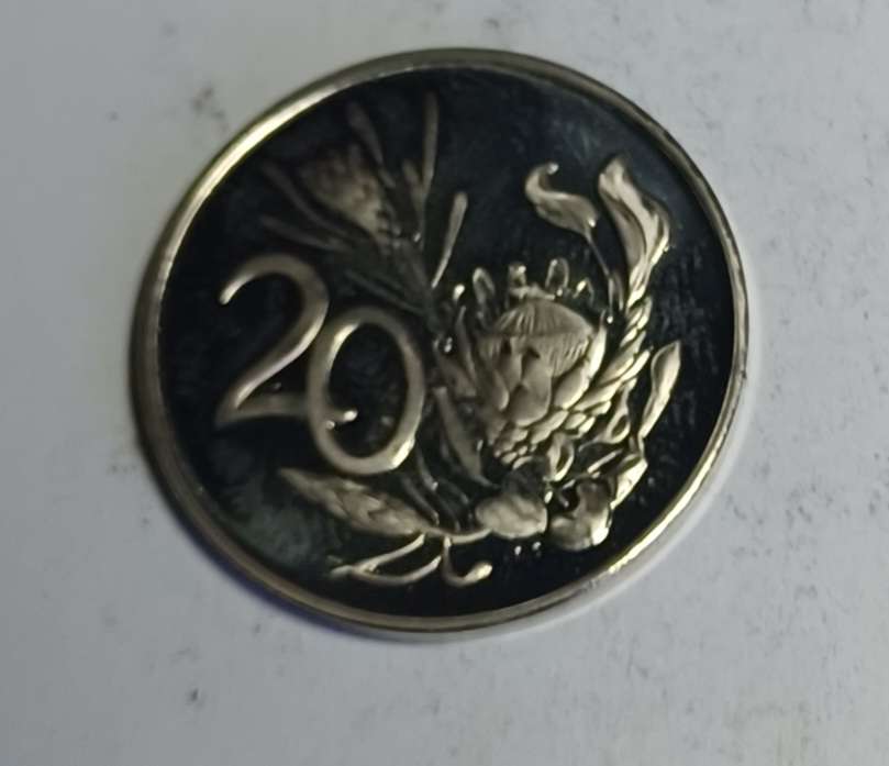1983 RSA 20 Cent Coin (nickel proof coin)