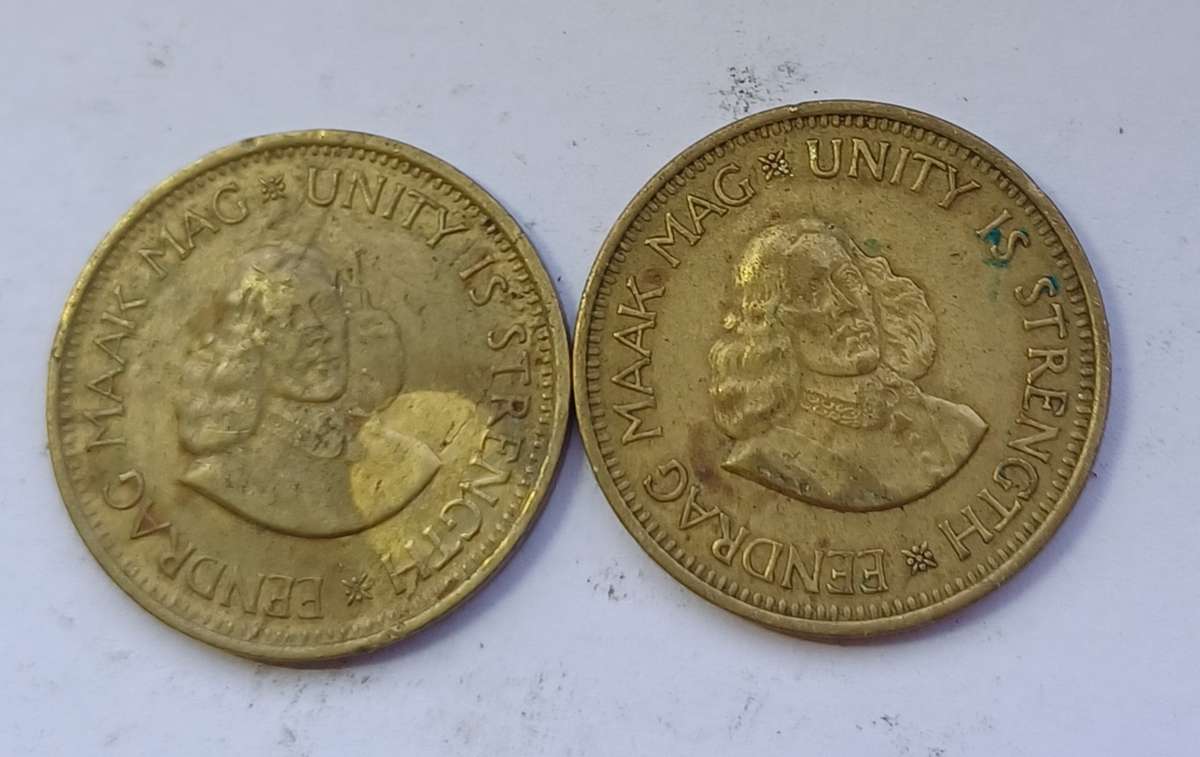 1961 RSA 1/2 Cent Coins