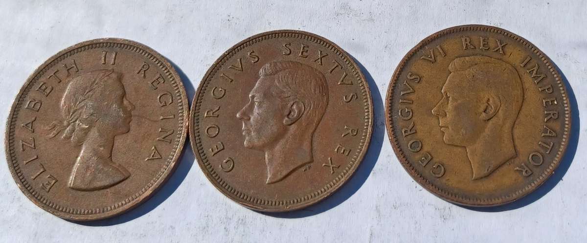 3 South Africa Penny's 1942, 1952, 1954