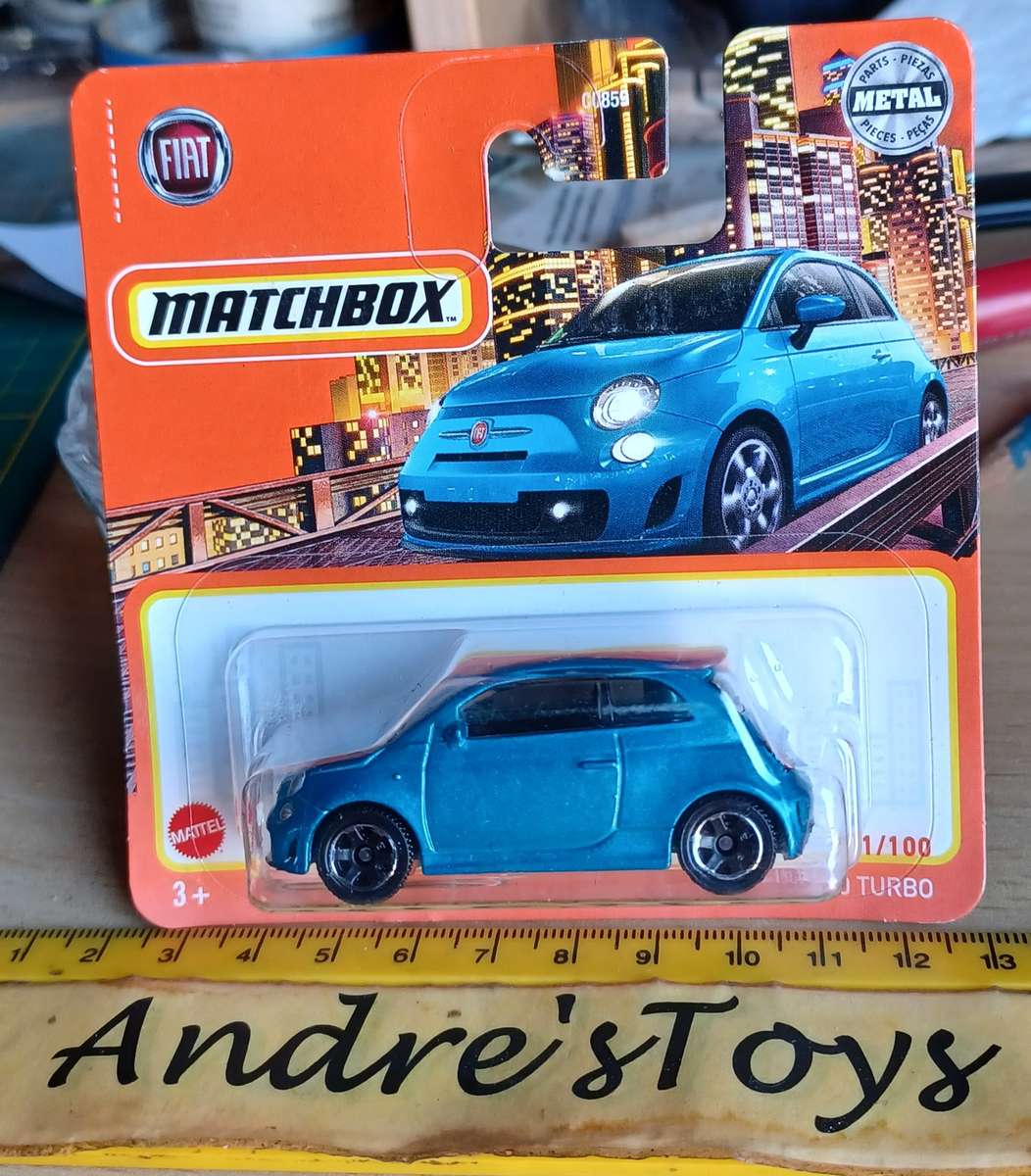 2021 Matchbox ~ 11/100 2019 Fiat 500 Turbo ~ Mint on Short card