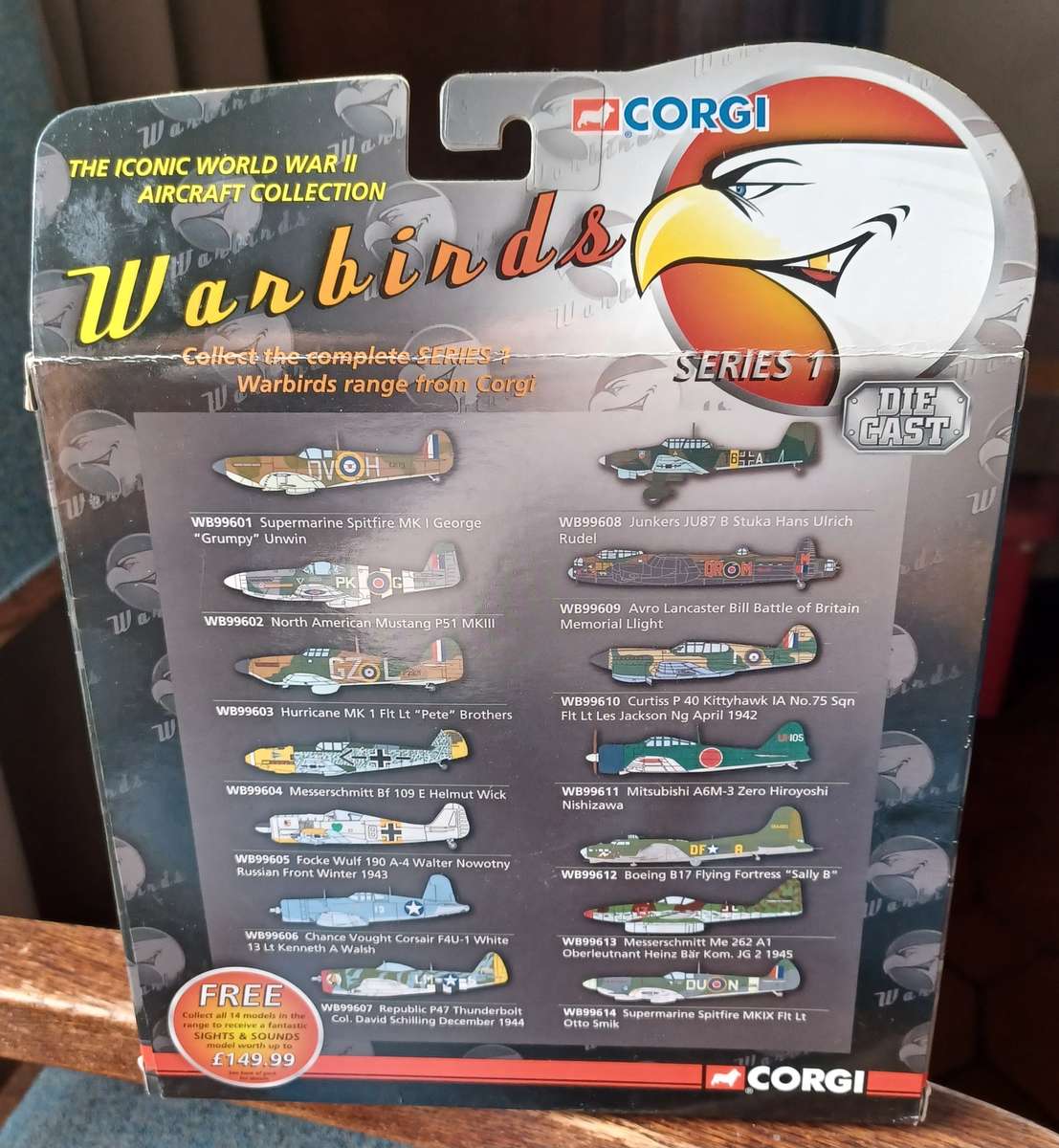 Corgi ~  Scale 1:72 ~ Curtiss P40 Kittyhawk IA Flt. Les Jackson April 1942