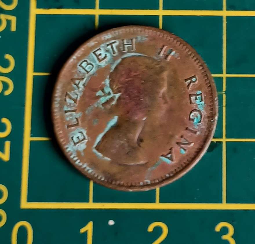 1953 1/2D ~ 1/2 Penny ~ South Africa