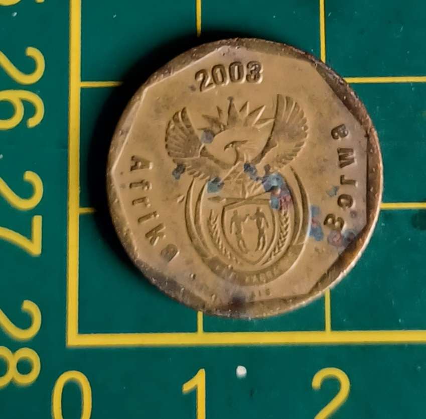 2003 ~ 50 Cent ~ Africa Borwa 50 Cents 2003 Cricket Worldcup ~ South Africa