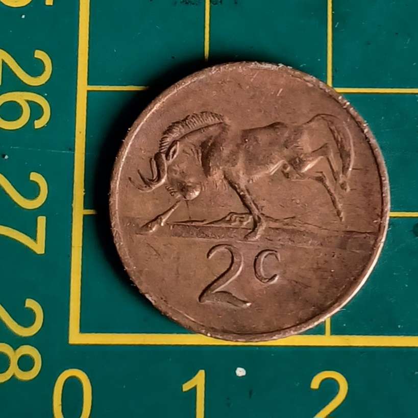 1969 ~ 2 Cent ~ English ~ South Africa