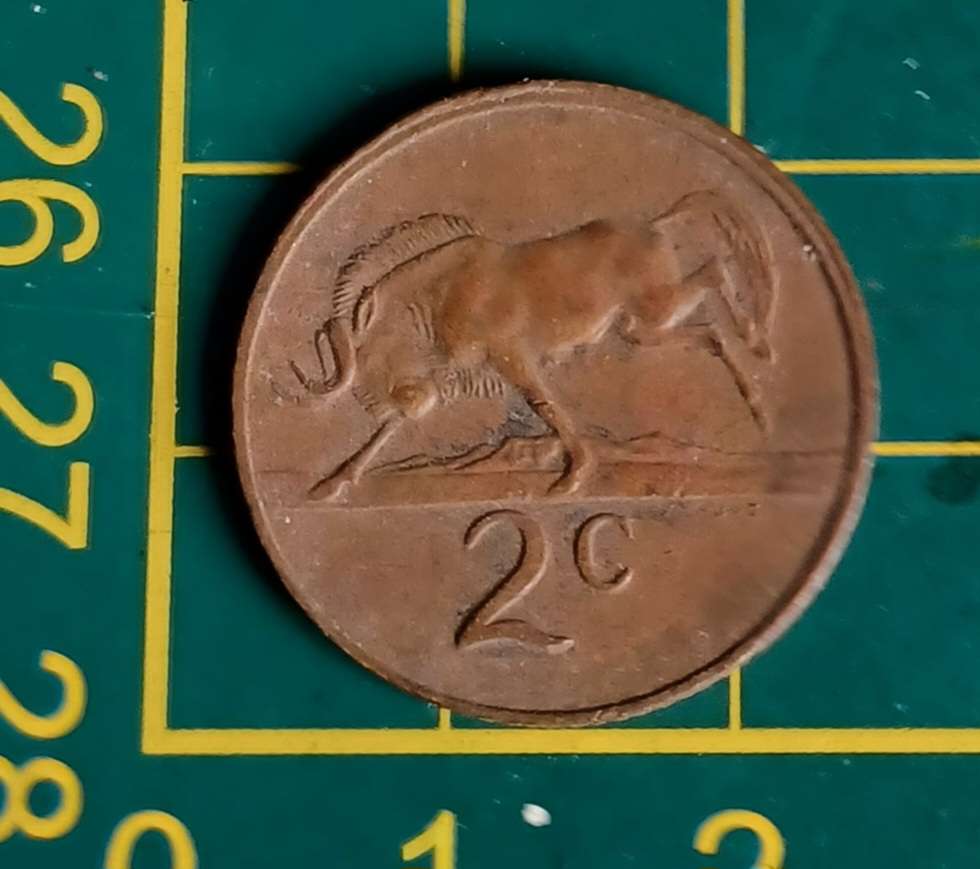 Old RSA 2 Cent Coin 1980