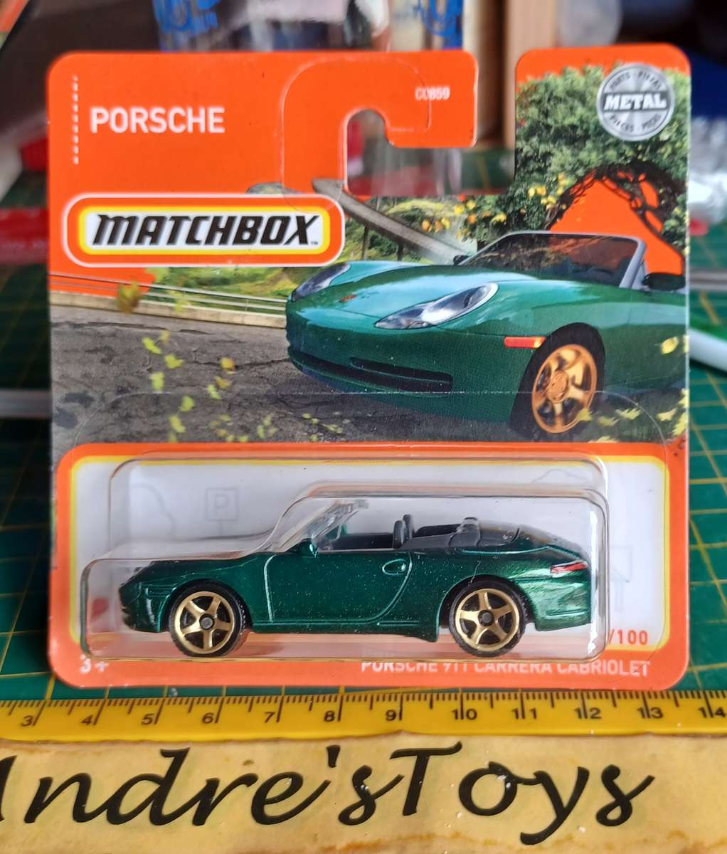2021 Short Card ~ Matchbox 27/100 ~ Porsche 911 Carrera Cabriolet