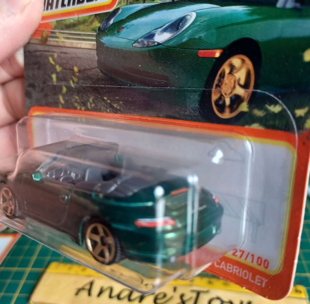 2021 Short Card ~ Matchbox 27/100 ~ Porsche 911 Carrera Cabriolet