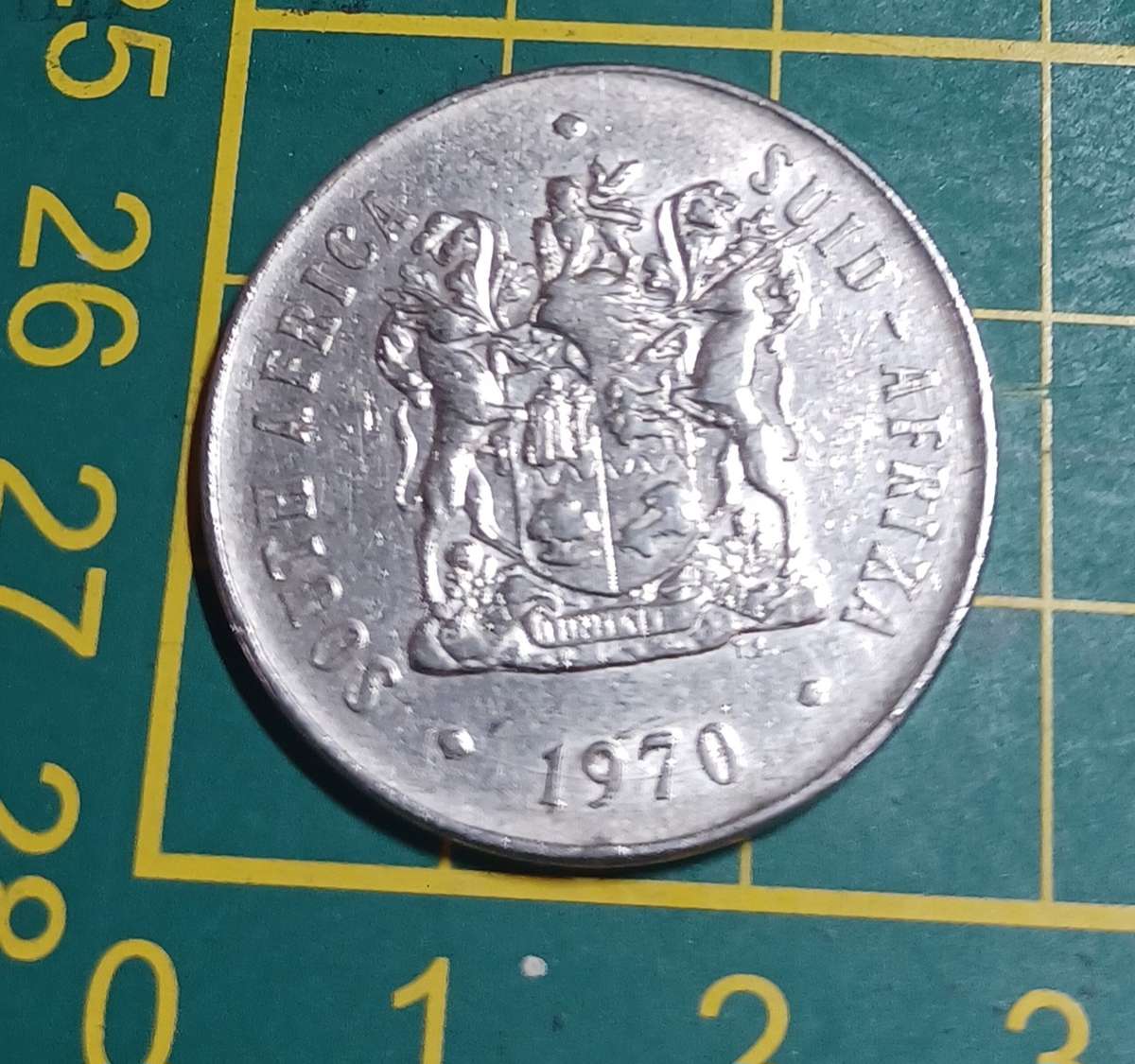 1970 ~ FIFTY CENT RSA NICKEL COIN