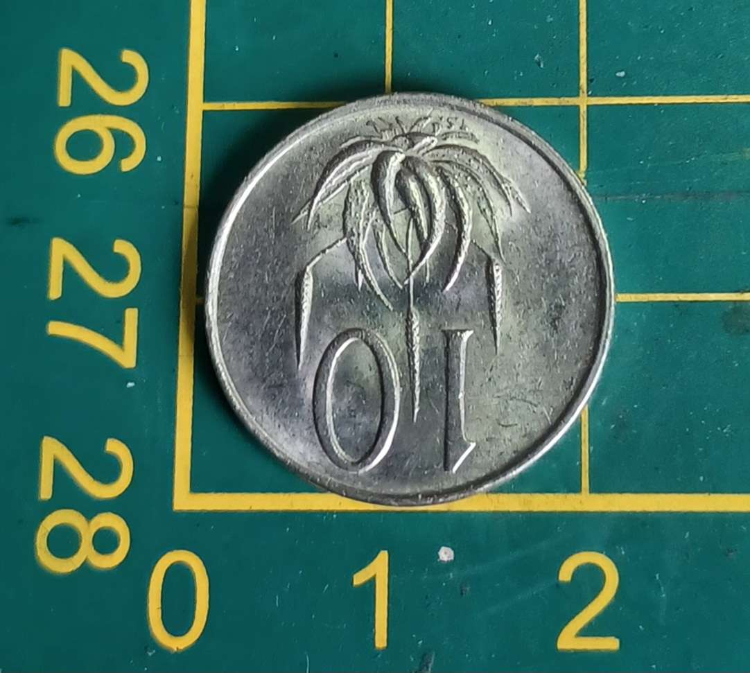 1977 ~ RSA Ten Cent ~ 10 C