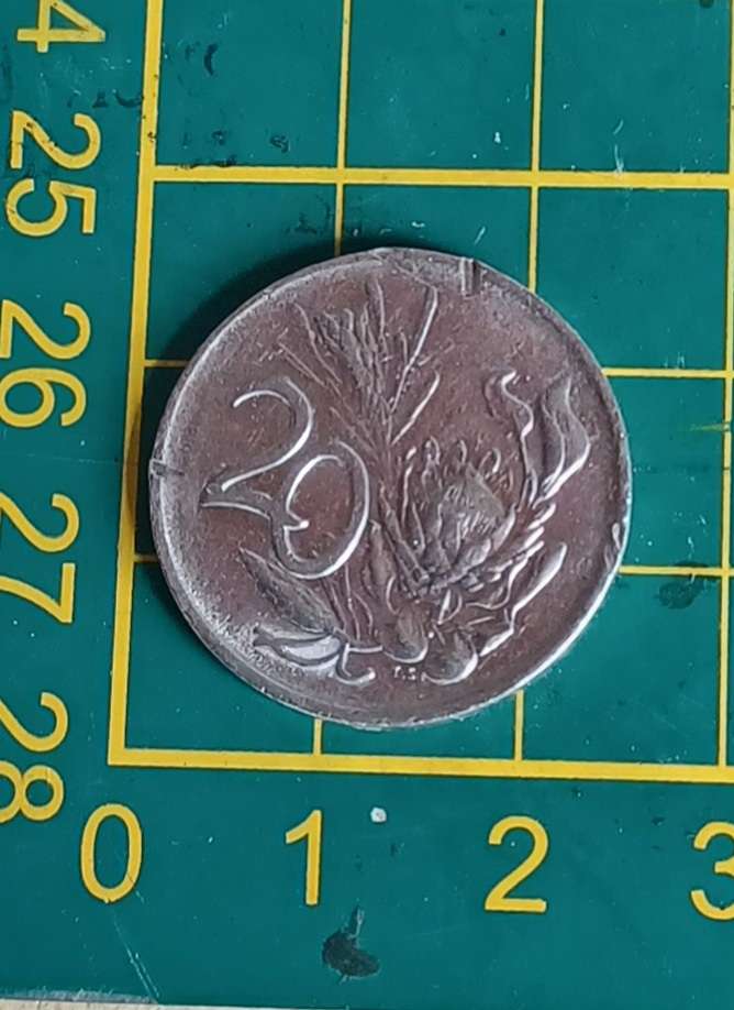20 Cent ~ coin ~ South Africa ~ 1984