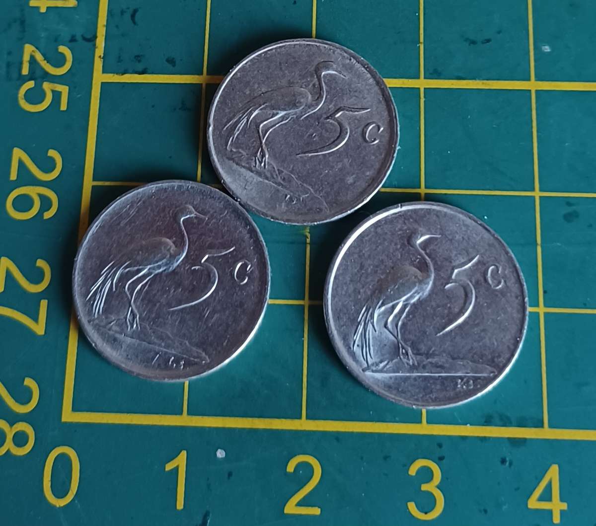 1982, 1976, 1984 5Cent Coins ~ South Africa